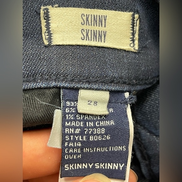 Madewell Skinny dark blue denim zipper ankle stretch jeans women’s size 28 - Picture 10 of 17